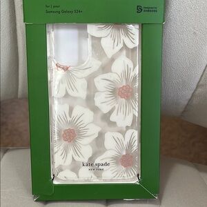 Kate Spade White Floral Phone Case for Samsung Galaxy S24+